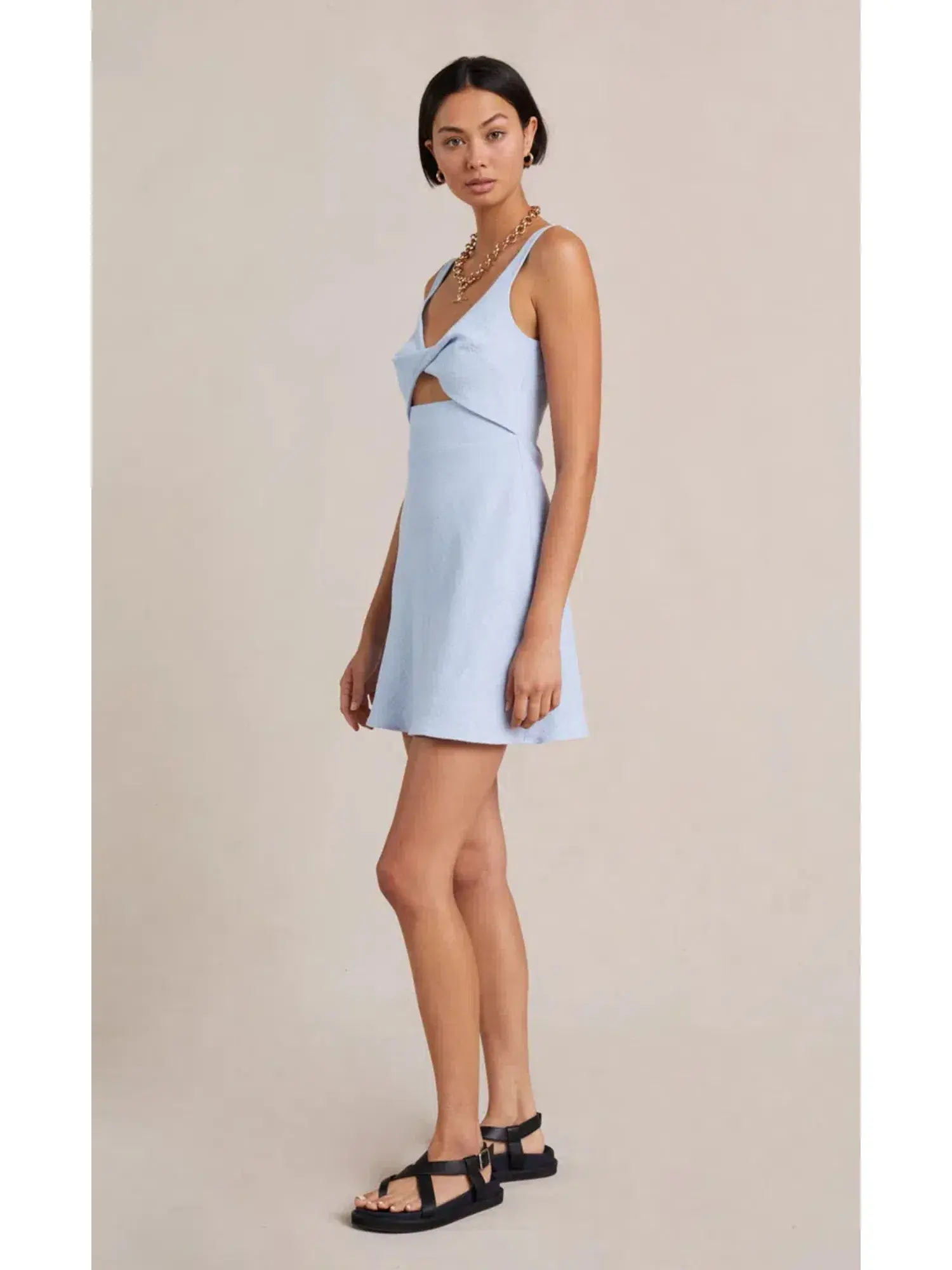 Bec & Bridge Phoebe Mini Dress Blue Size AU 6 - Image 2