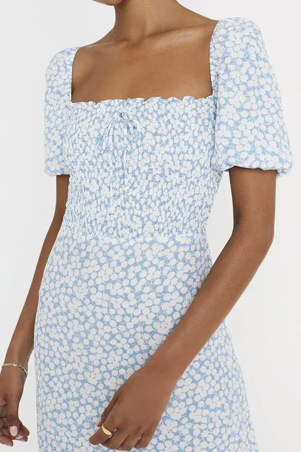 Faithfull Majorelle Midi Dress Bella Floral Size 8  - Image 3