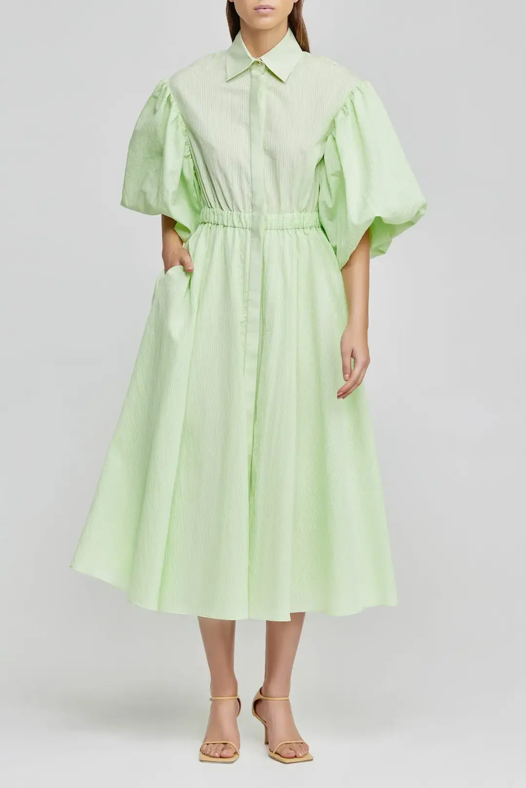 Acler Glebe Dress Mint Size 10  for rent on The Volte - main image