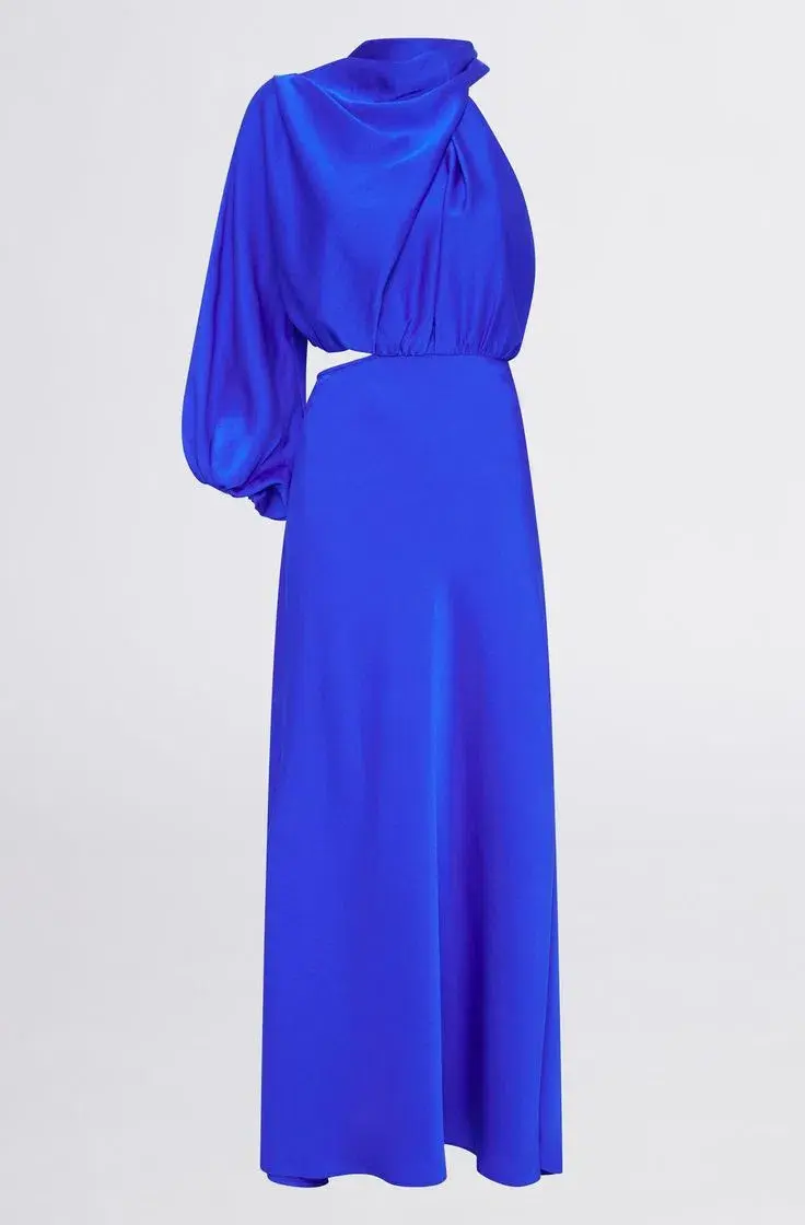 Sheike Olivia Maxi Dress Cobalt Blue Size 6   - Image 3