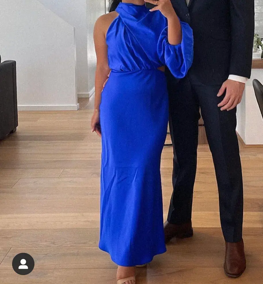 Sheike Olivia Maxi Dress Cobalt Blue Size 6   - Image 5