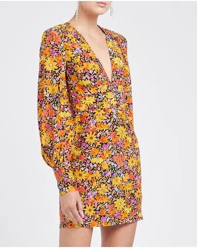 Rebecca Vallance Arles Mini Dress Print Size 6 - Image 3