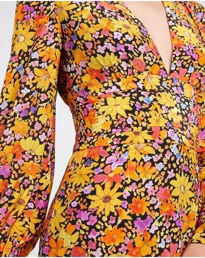 Rebecca Vallance Arles Mini Dress Print Size 6 - Image 4