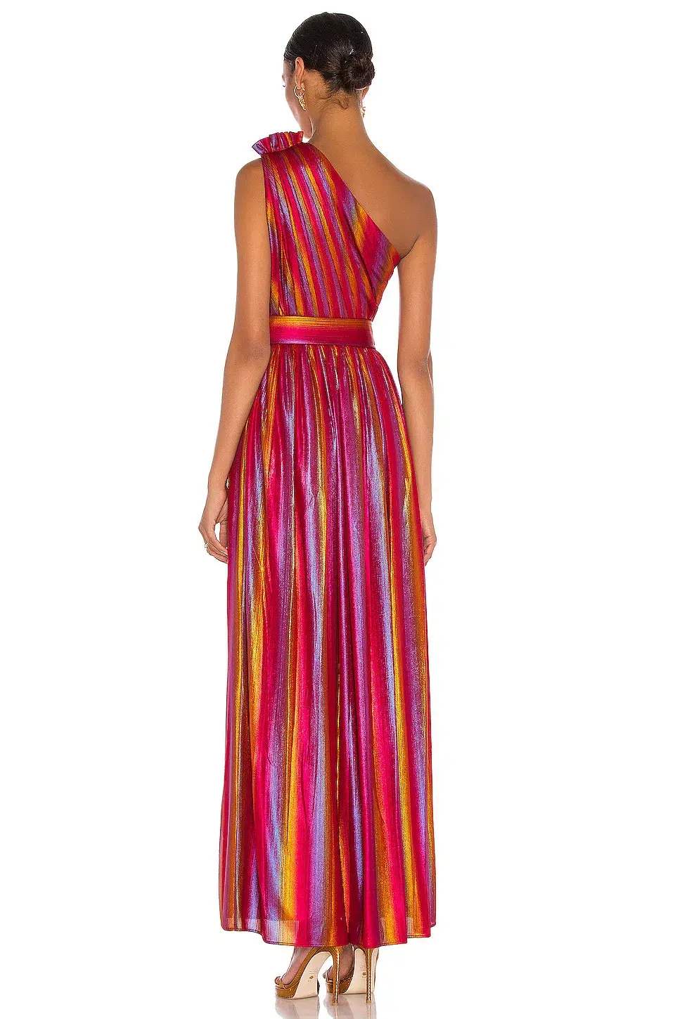 Retrofete Andrea Dress in Rainbow Metallic Size S - Image 2