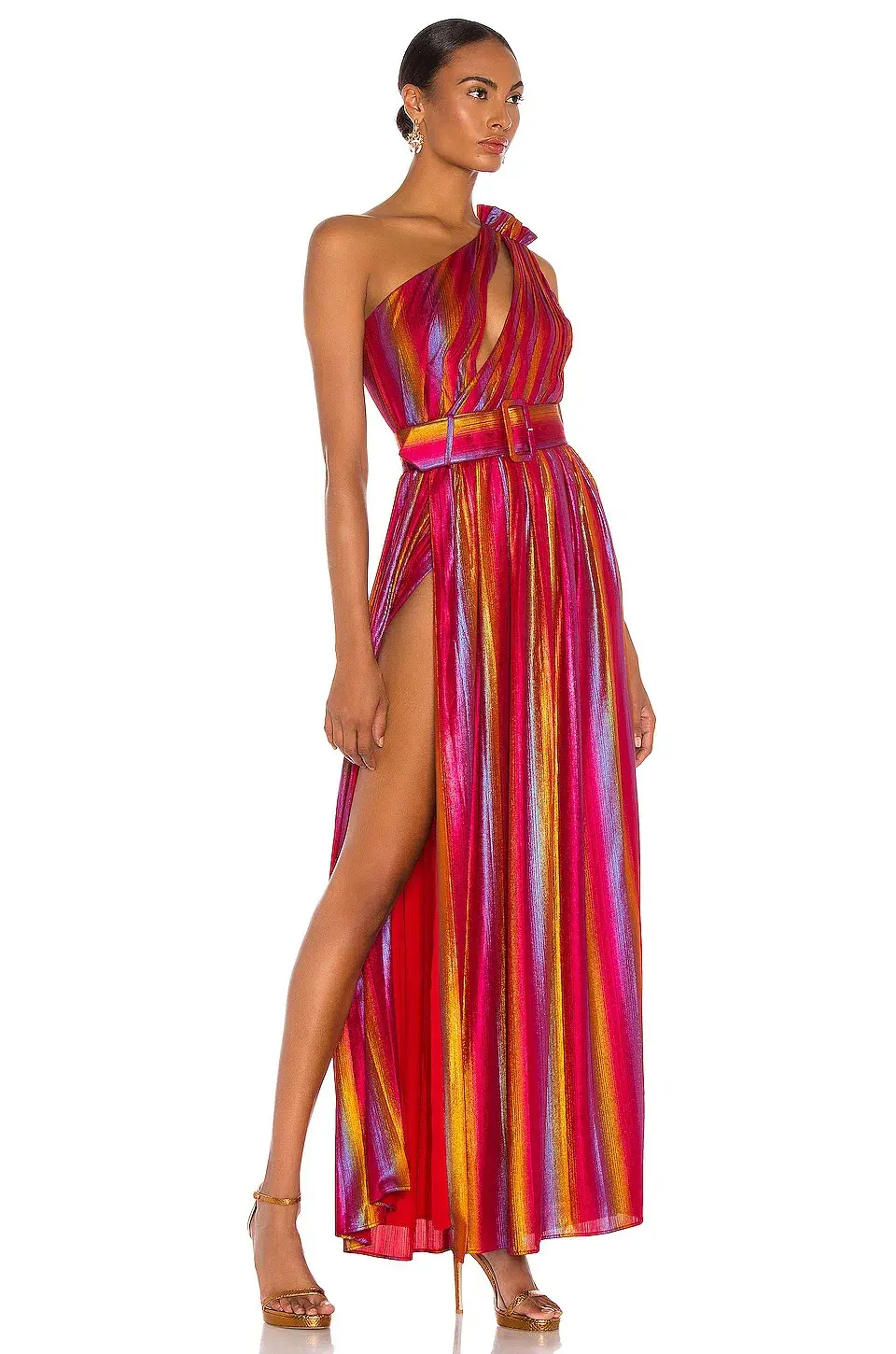 Retrofete Andrea Dress in Rainbow Metallic Size S - Image 3