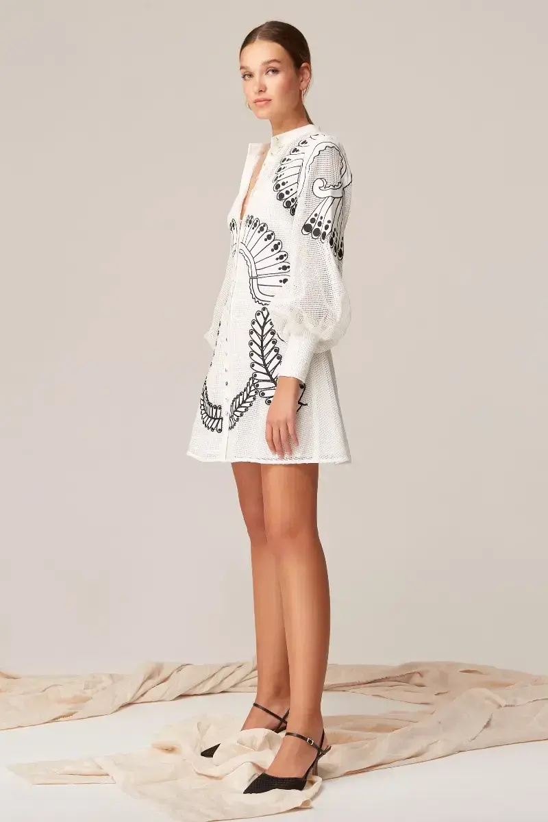 Keepsake The Label Alchemy Long Sleeve Mini Dress Print Size 6 - Image 1