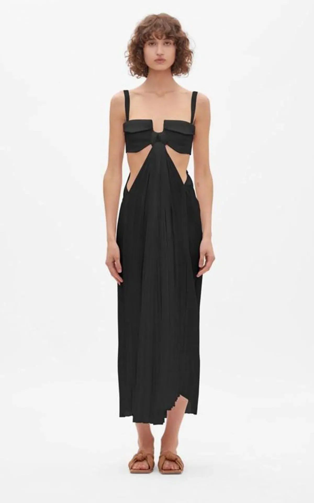 Dion Lee Pocket Bra Knot Dress Black Size 8 - Image 1