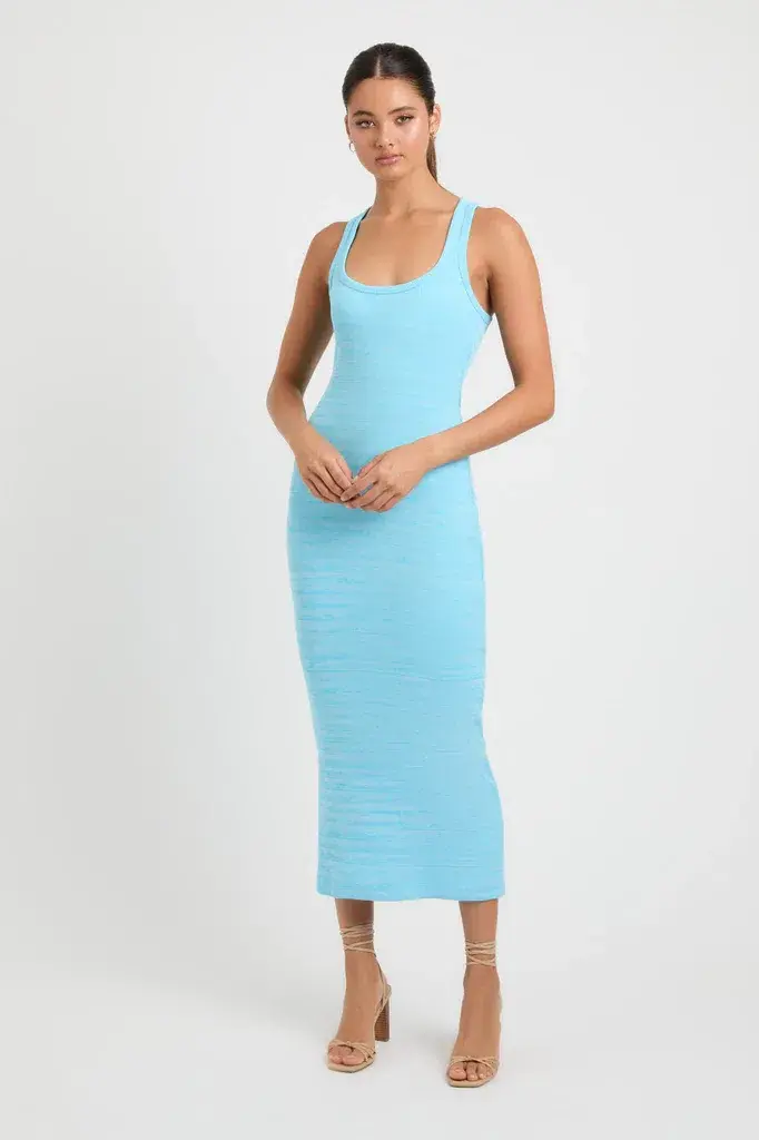 Kookai Abbie Midi Dress Blue Size 8 - Image 1