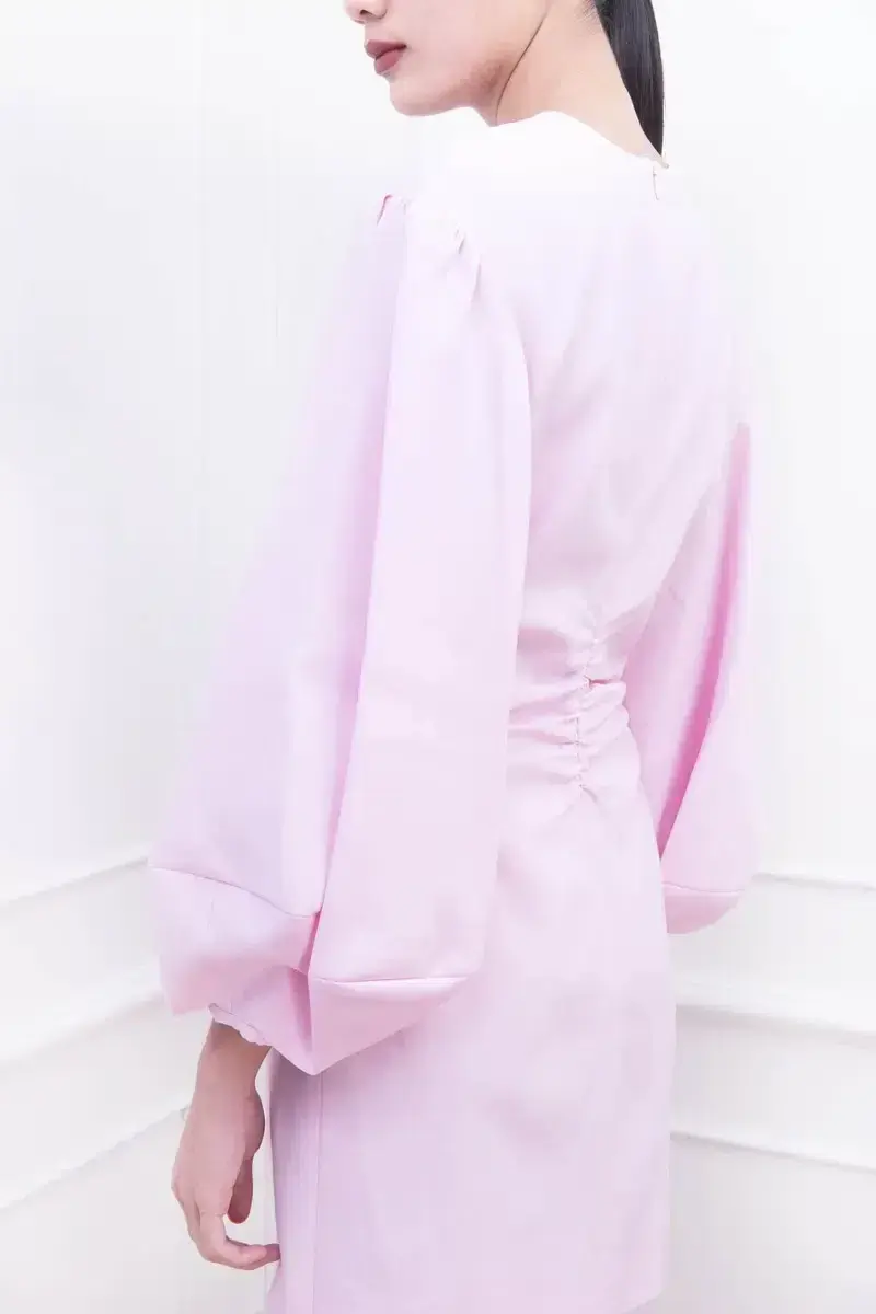 Camilla & Marc Philomena Blouson Sleeve Dress Ice Pink Size 6 - Image 3