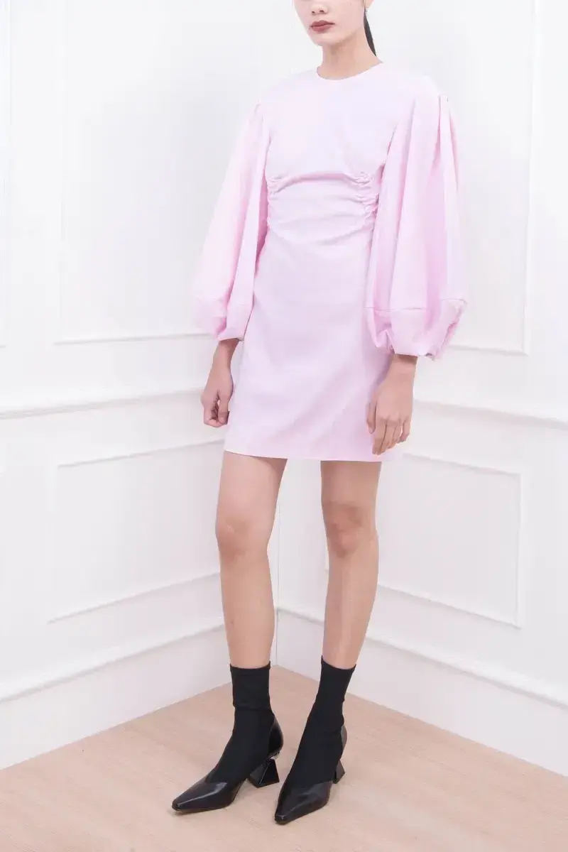 Camilla & Marc Philomena Blouson Sleeve Dress Ice Pink Size 6 - Image 1
