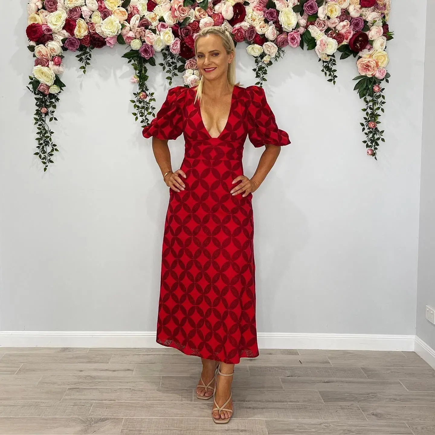Acler Hamilton Dress Red Size 8 - Image 2