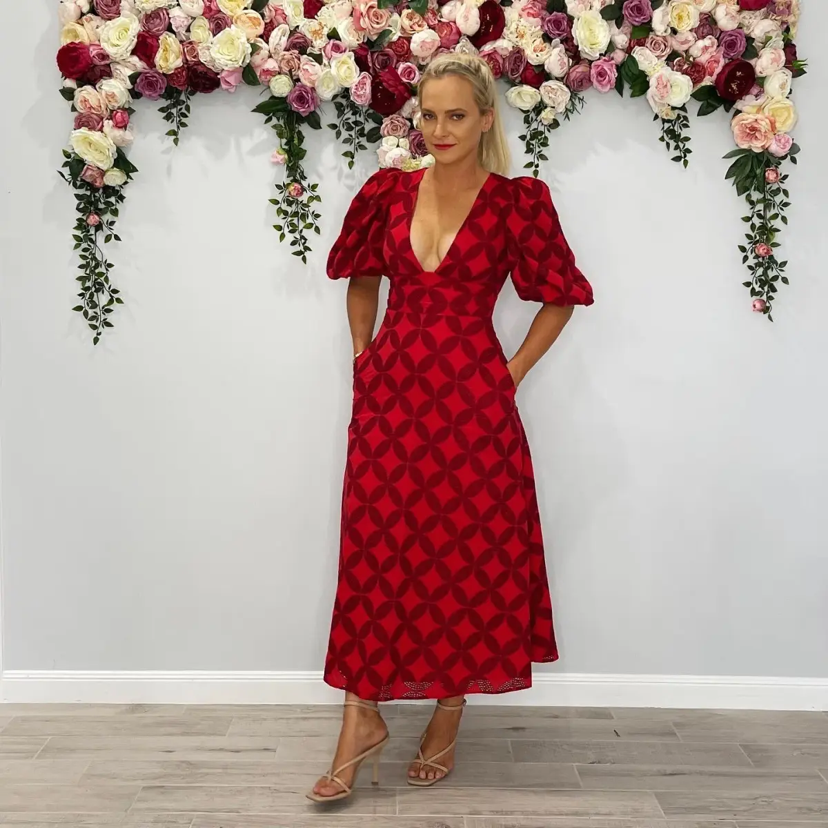 Acler Hamilton Dress Red Size 8 - Image 1