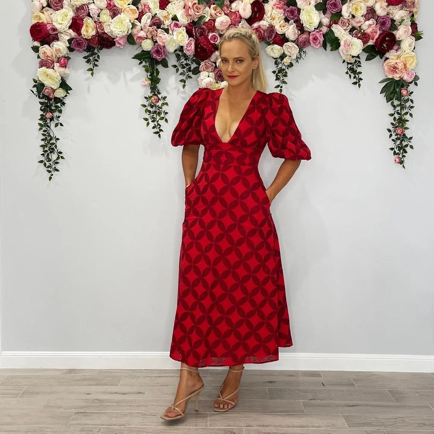Acler Hamilton Dress Red Size 8 - Image 1