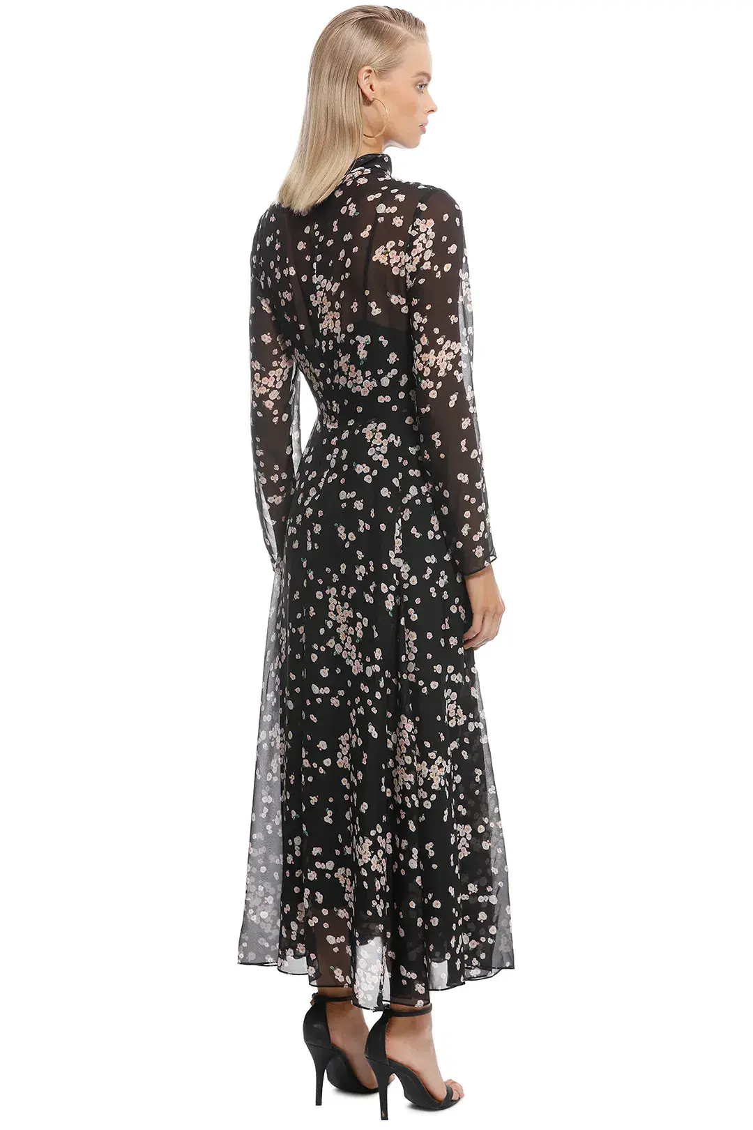 Camilla & Marc Gardin Floral Silk Dress Camelia Spot Print Size 8 - Image 4