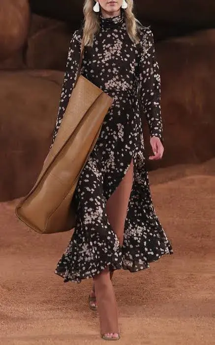 Camilla & Marc Gardin Floral Silk Dress Camelia Spot Print Size 8 - Image 3