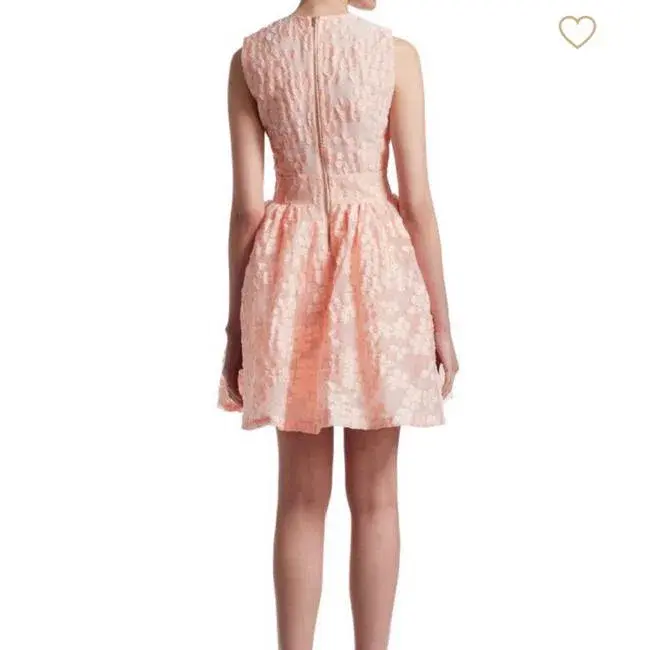 Maje Fit and Flare Cocktail Dress Pink Size 8 - Image 3