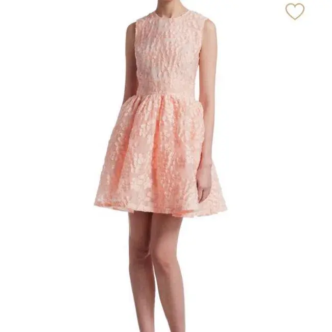 Maje Fit and Flare Cocktail Dress Pink Size 8 - Image 2