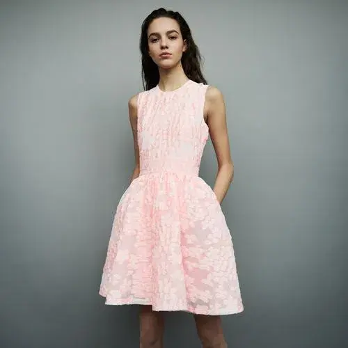 Maje Fit and Flare Cocktail Dress Pink Size 8 - Image 1