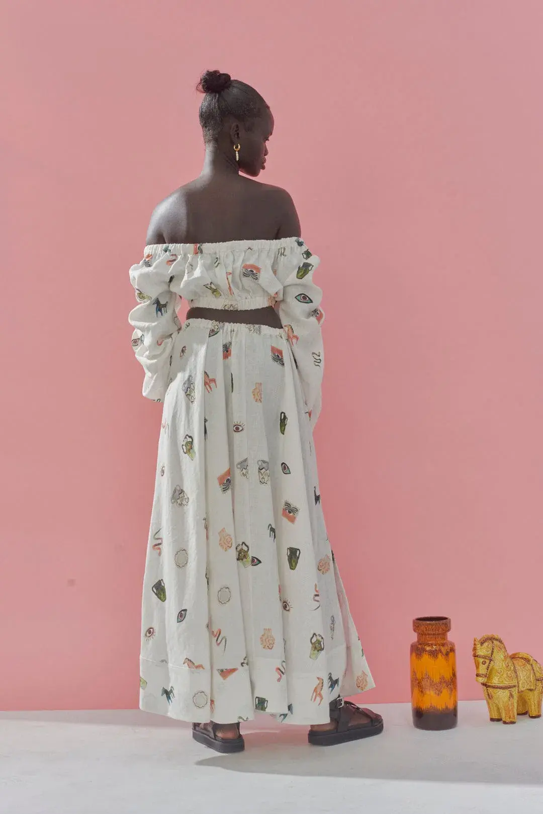 Alemais Hera Top and Skirt Set Print Size 8 for rent on The Volte - main image