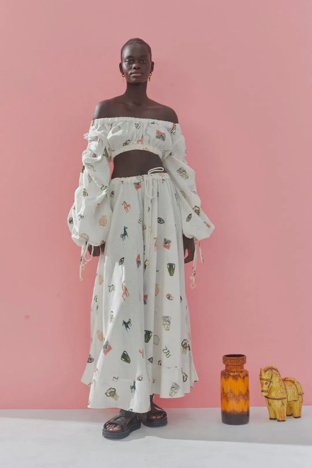 Alemais Hera Top and Skirt Set Print Size 8 - Image 1