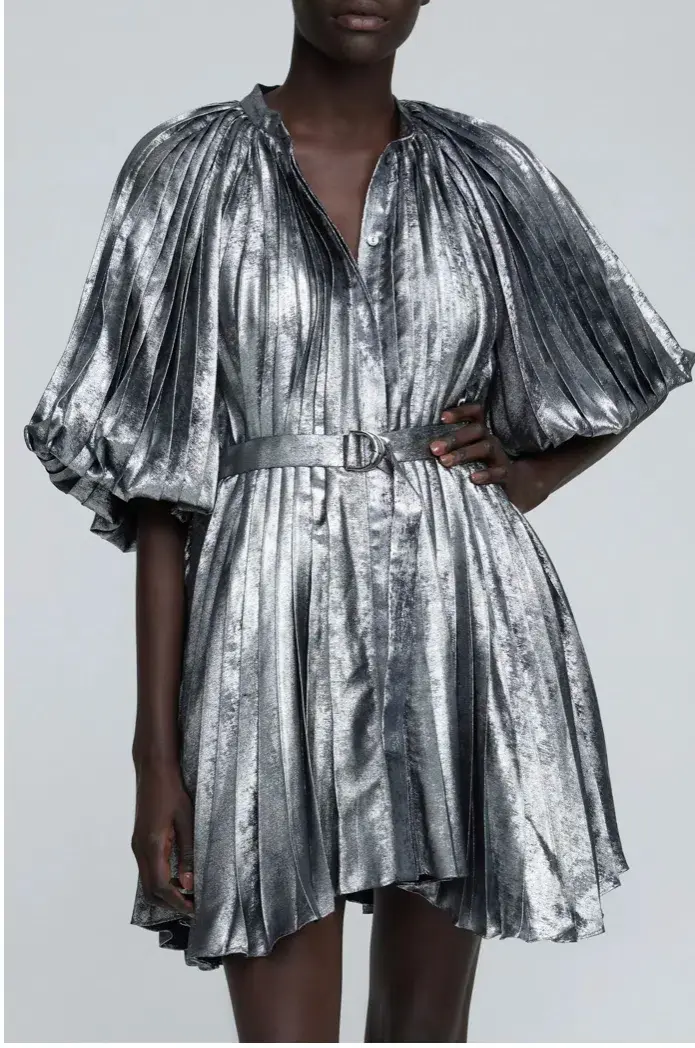 Acler The Preston Dress in Gunmetal Size 12  - Image 1