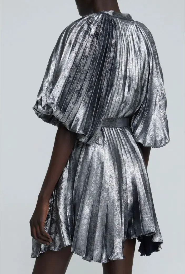 Acler The Preston Dress in Gunmetal Size 12  - Image 3