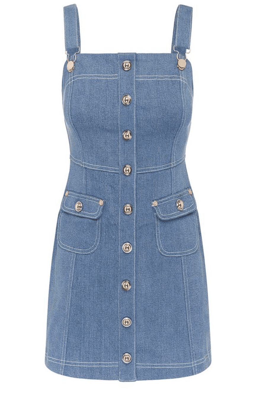 Alice McCall Woodstock Mini Dress Denim Blue Size 6 for rent on The Volte - main image