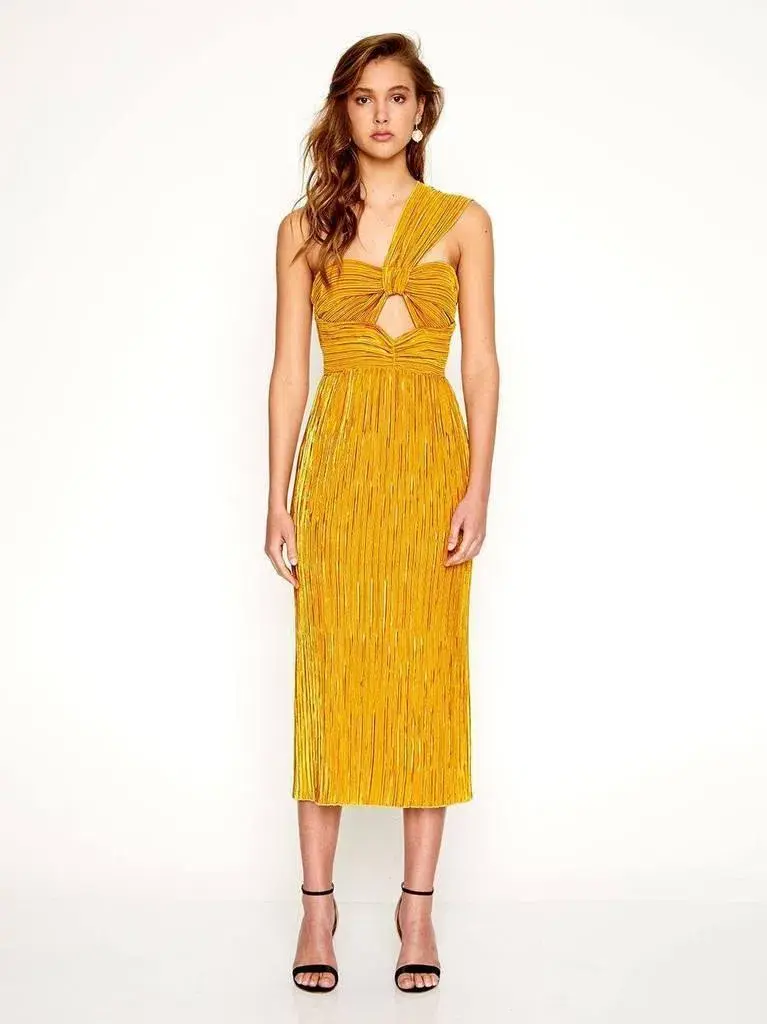 Alice McCall Power Lady Dress in Yellow Size 6 - Image 1