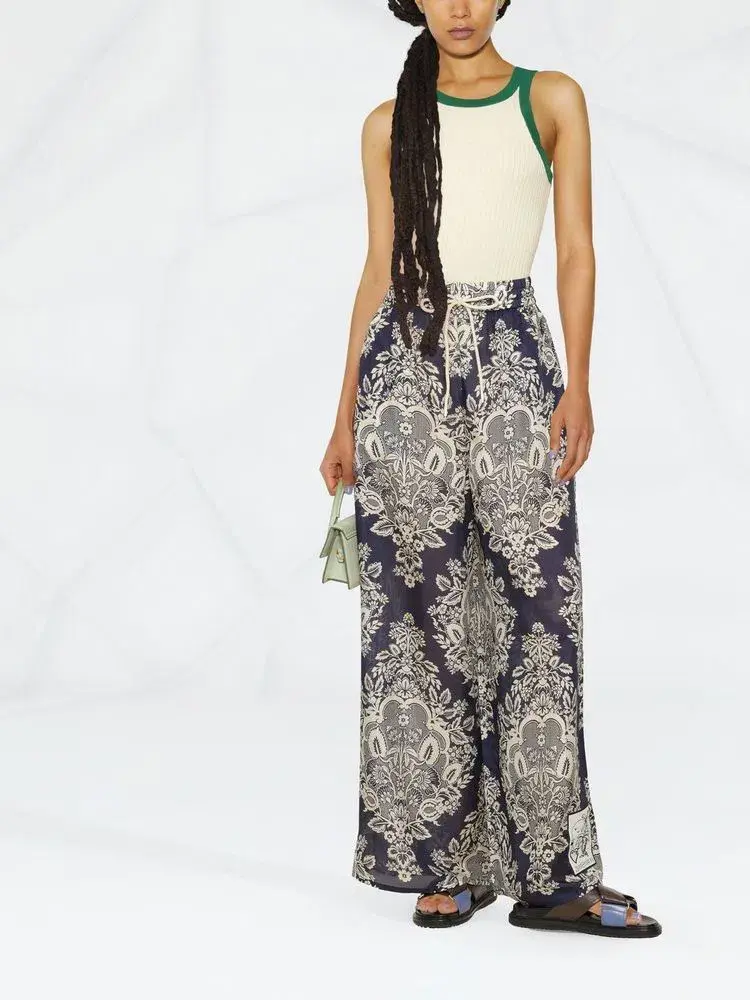 Zimmermann Pattie Relaxed Shirt and Pants Set Floral Size 0 & 1  - Image 2