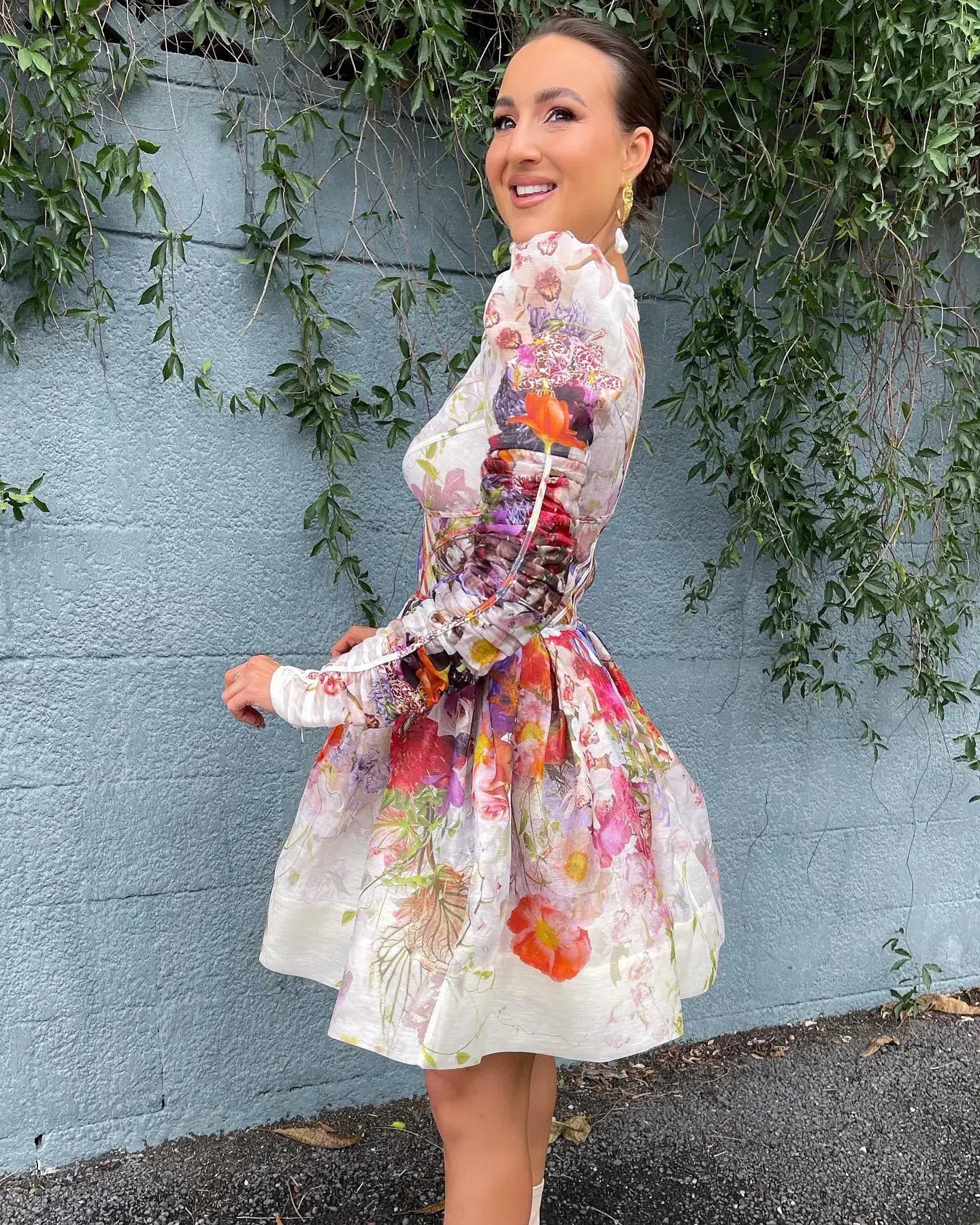 Zimmermann Prima Panelled Floral Mini Dress Floral Size 1 / Au 10 - Image 2