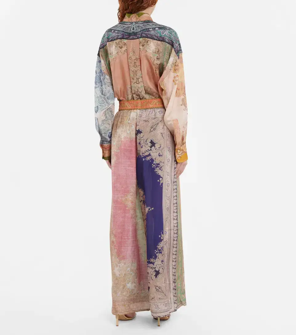 Zimmermann Anneke Shirt and Pants Set Print Size 0-1/Au 8-10 - Image 2