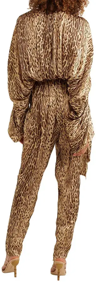 Zimmermann Espionage Tie Neck Leopard Jumpsuit Animal Print Size 0 / AU 8 - Image 2