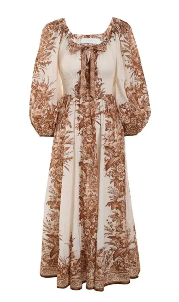 Zimmermann Moonshine Scoop Long Dress Print Size 1 for rent on The Volte - main image