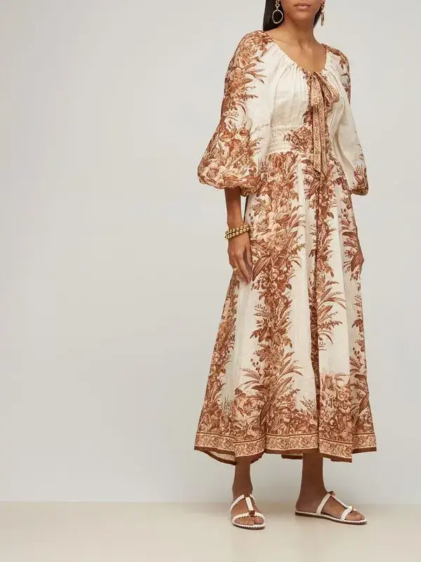 Zimmermann Moonshine Scoop Long Dress Print Size 1 - Image 1