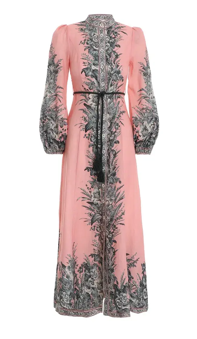 Zimmermann Moonshine Billow Long Dress Pink Size 1 for rent on The Volte - main image
