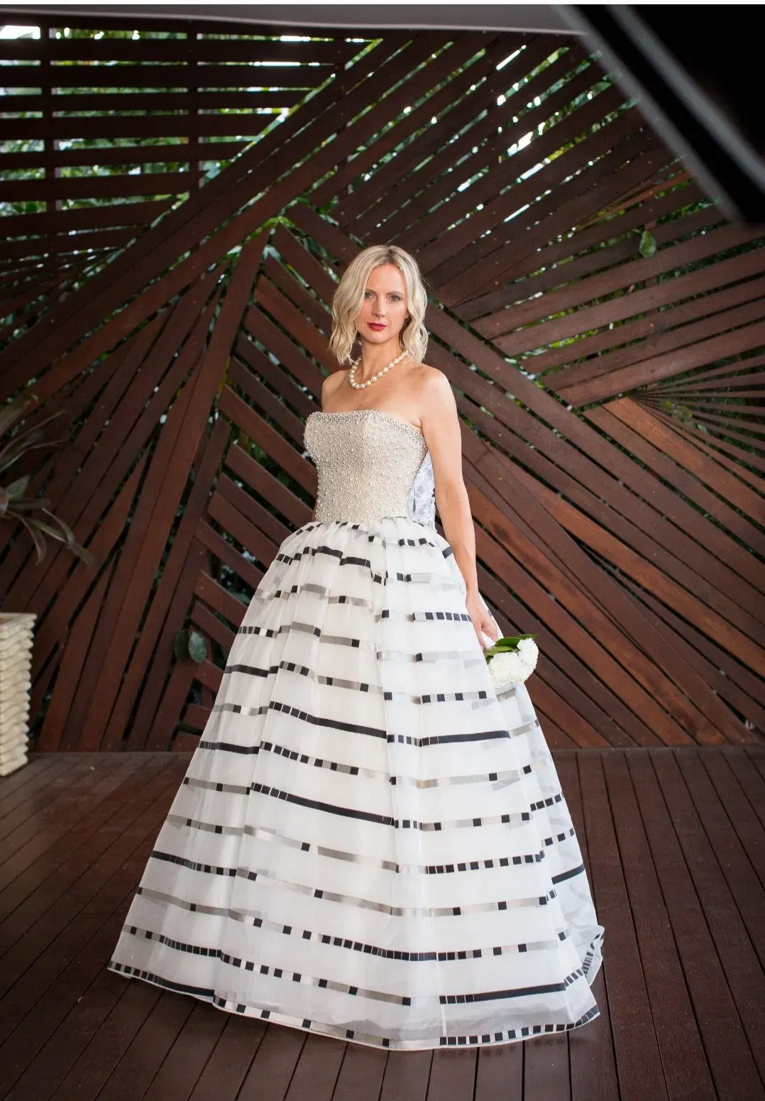 Darb Couture Wedding Dress White Size 8  - Image 2