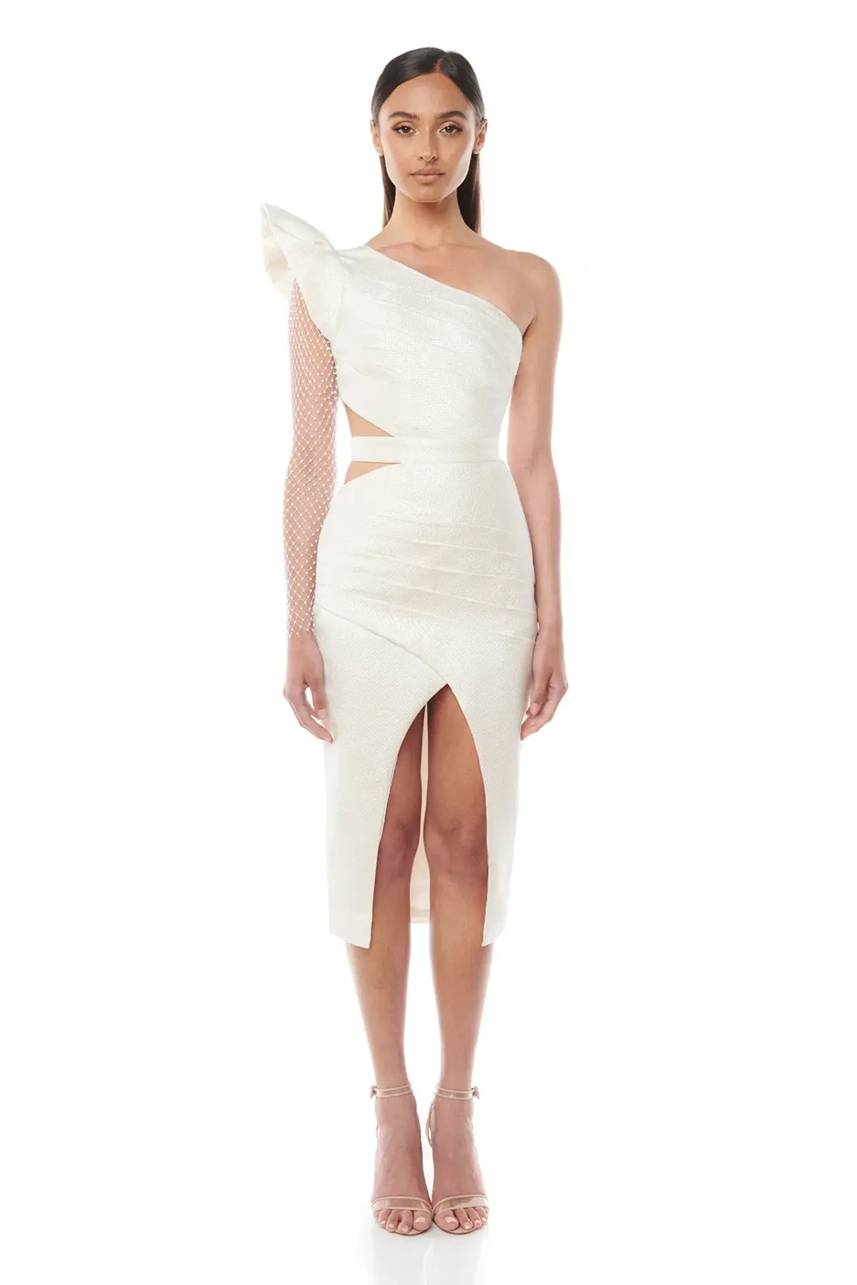 Eliya The Label Melanie Dress Champagne Size 10 - Image 1