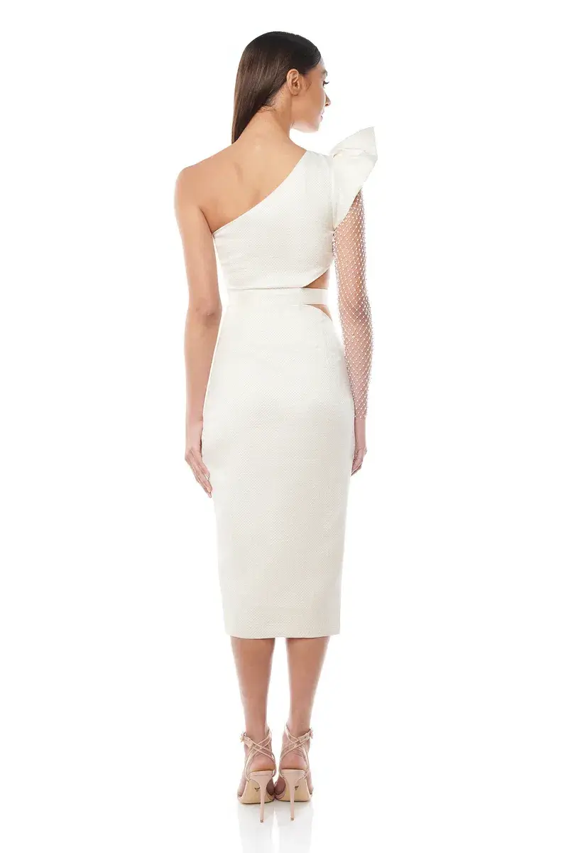 Eliya The Label Melanie Dress Champagne Size 10 - Image 4