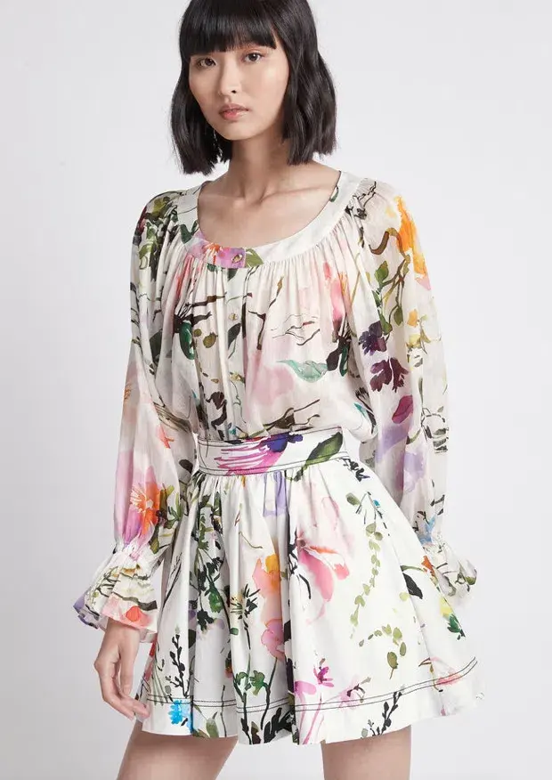 AJE Drift Le Corsaire Blouse and Skirt Set - Image 1