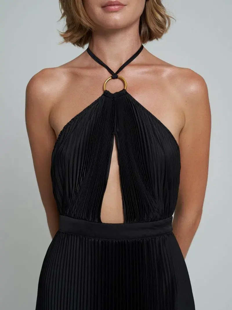 L'Idee Reveil Gown Black Size 10 - Image 2