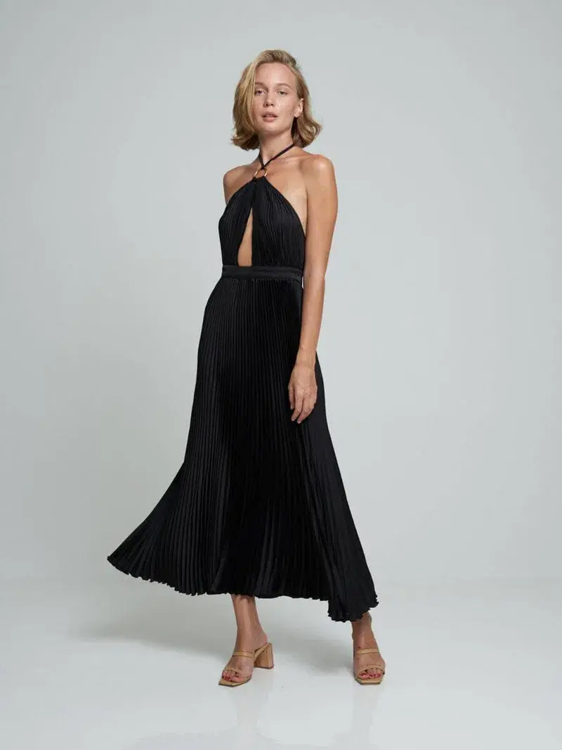 L'Idee Reveil Gown Black Size 10 - Image 1