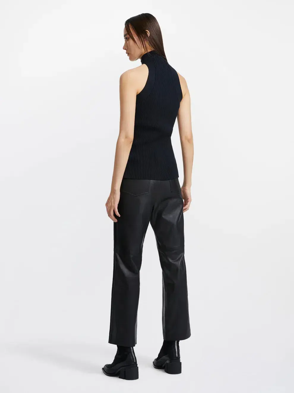 Dion Lee Muscular Twist Tank Black Size AU 8 - Image 3