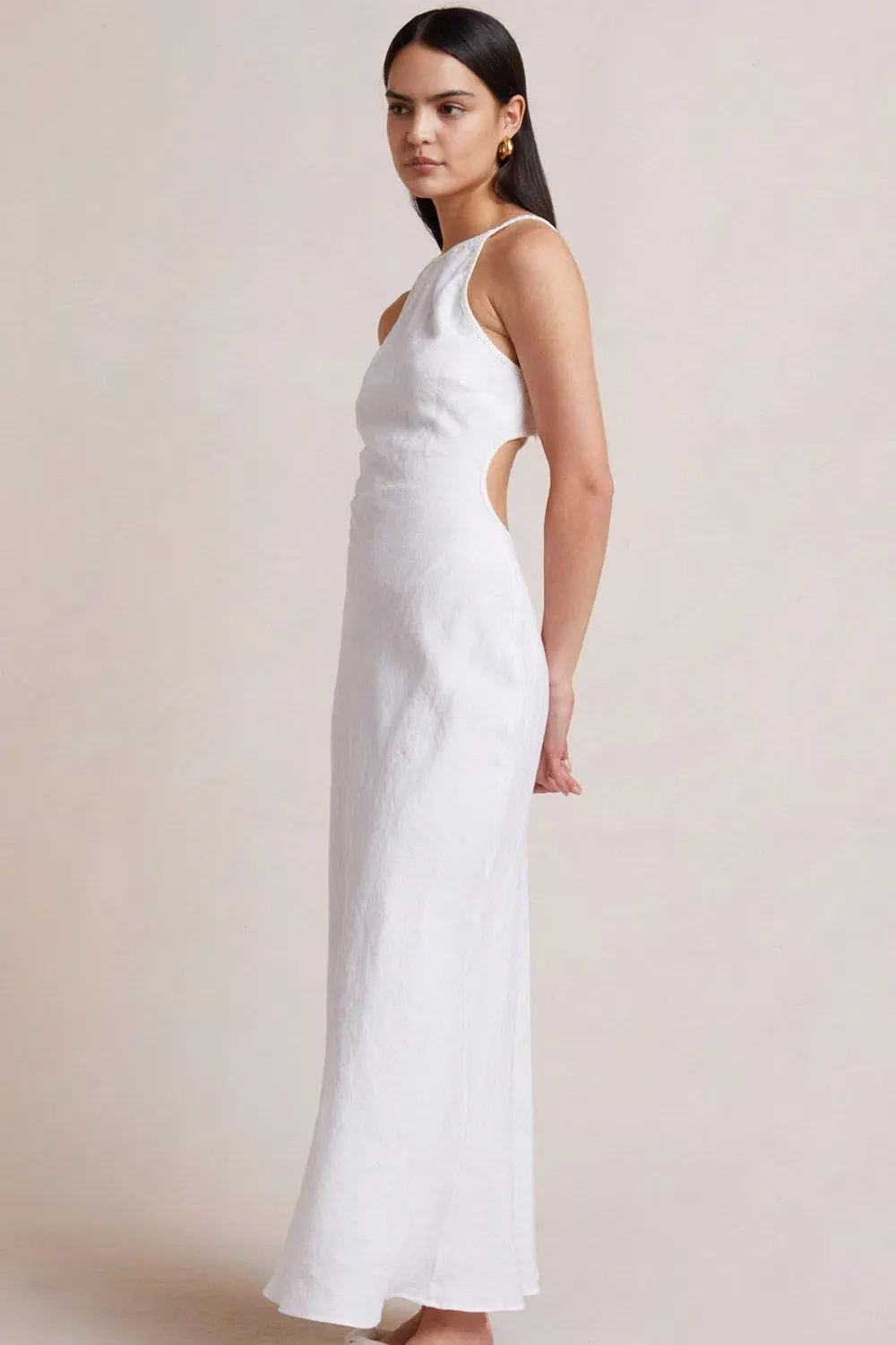 Bec & Bridge Sabella Maxi Dress Ivory Size 10  - Image 3