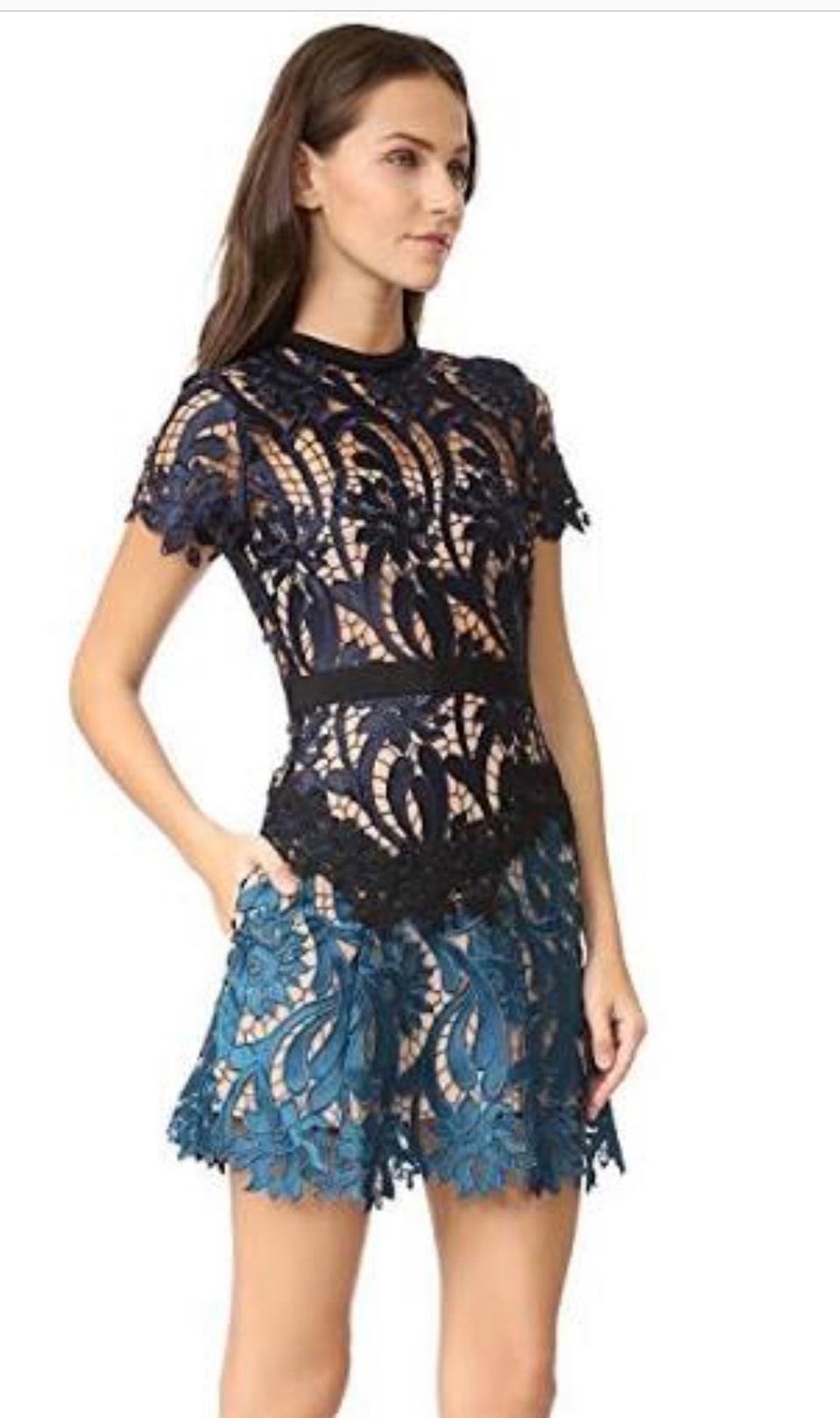 Self portrait prairie mini dress size 10 - Image 2