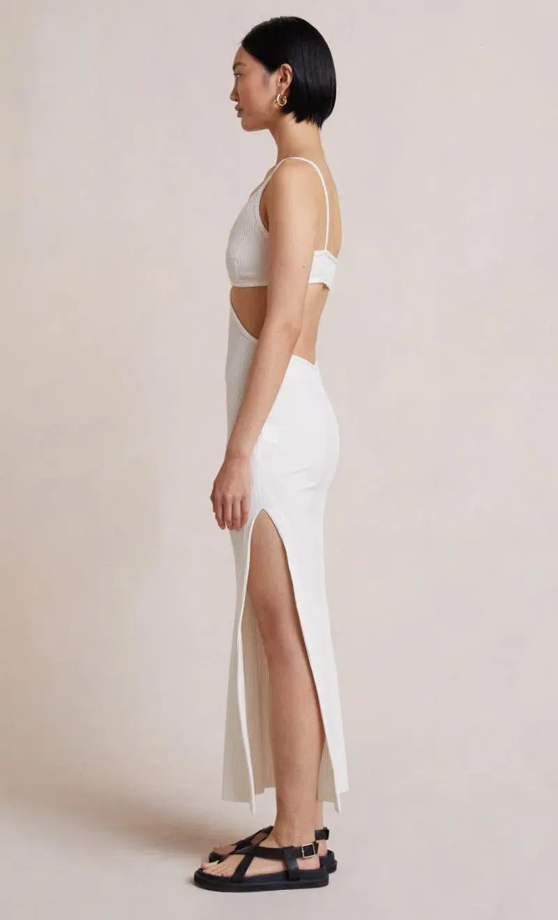 Bec & Bridge Selene V Maxi Dress Ivory Size 10 for rent on The Volte - main image