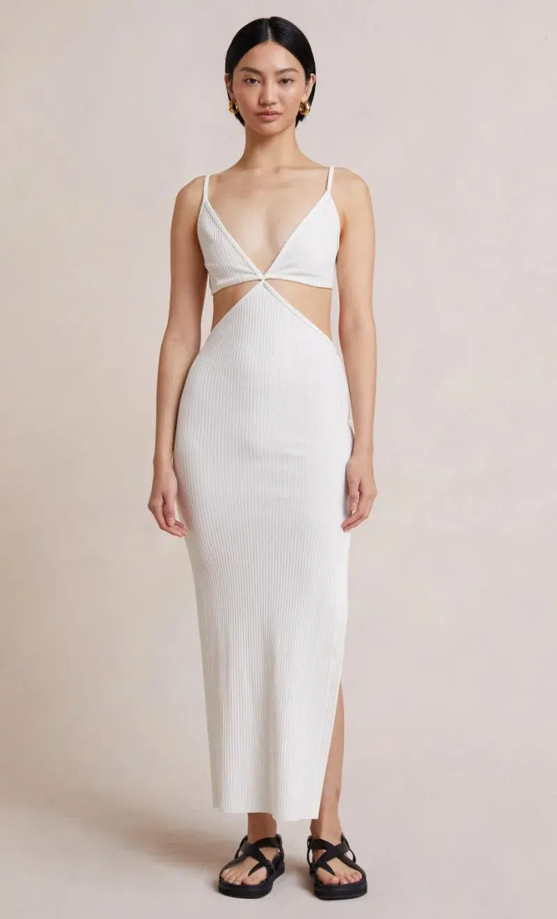 Bec & Bridge Selene V Maxi Dress Ivory Size 10 - Image 1