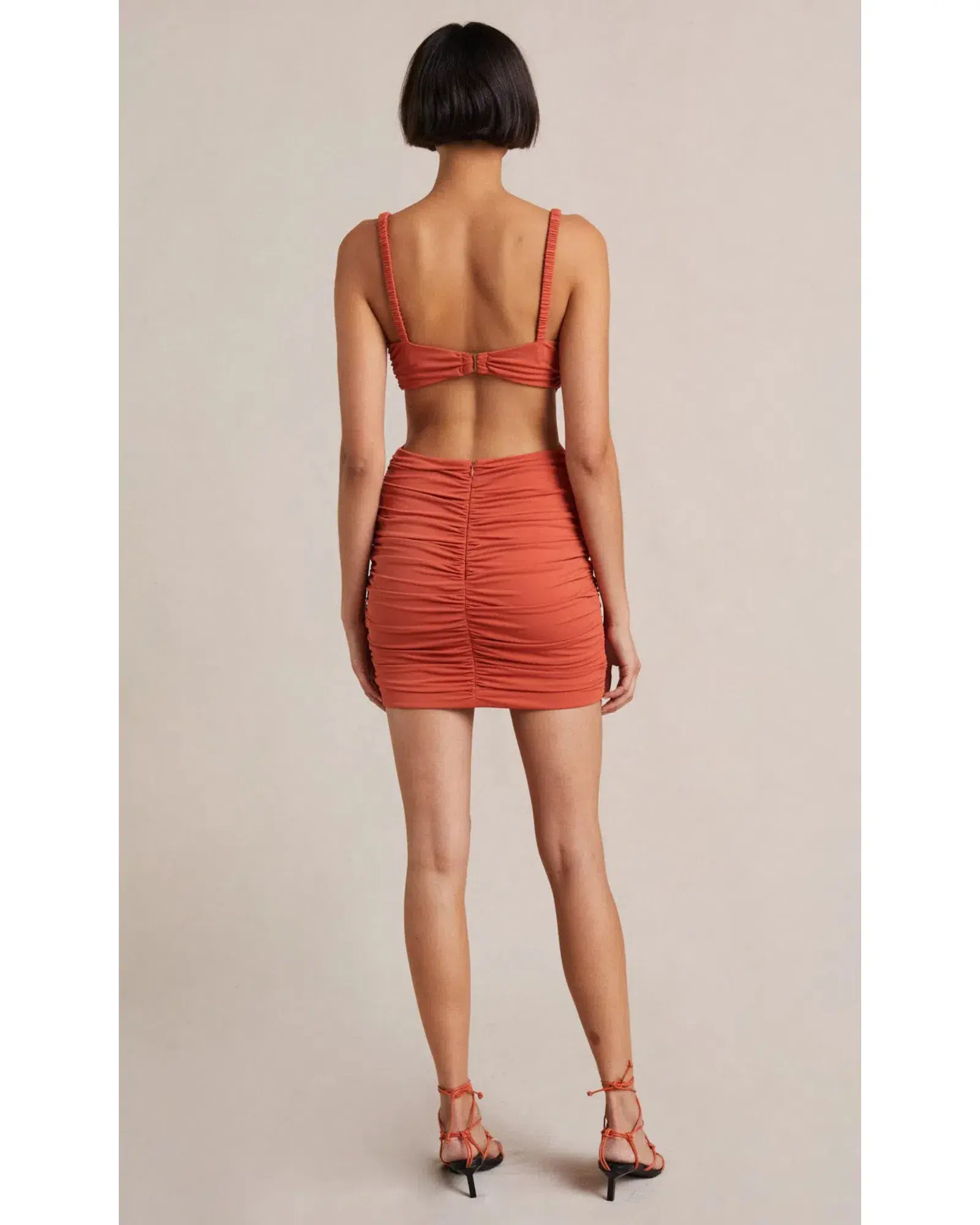 Bec & Bridge Lena Mini Dress Paprika Size AU 10 - Image 3