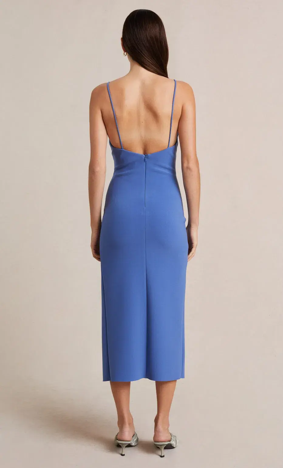 Bec & Bridge Josette Midi Dress French Blue Size 8  - Image 4