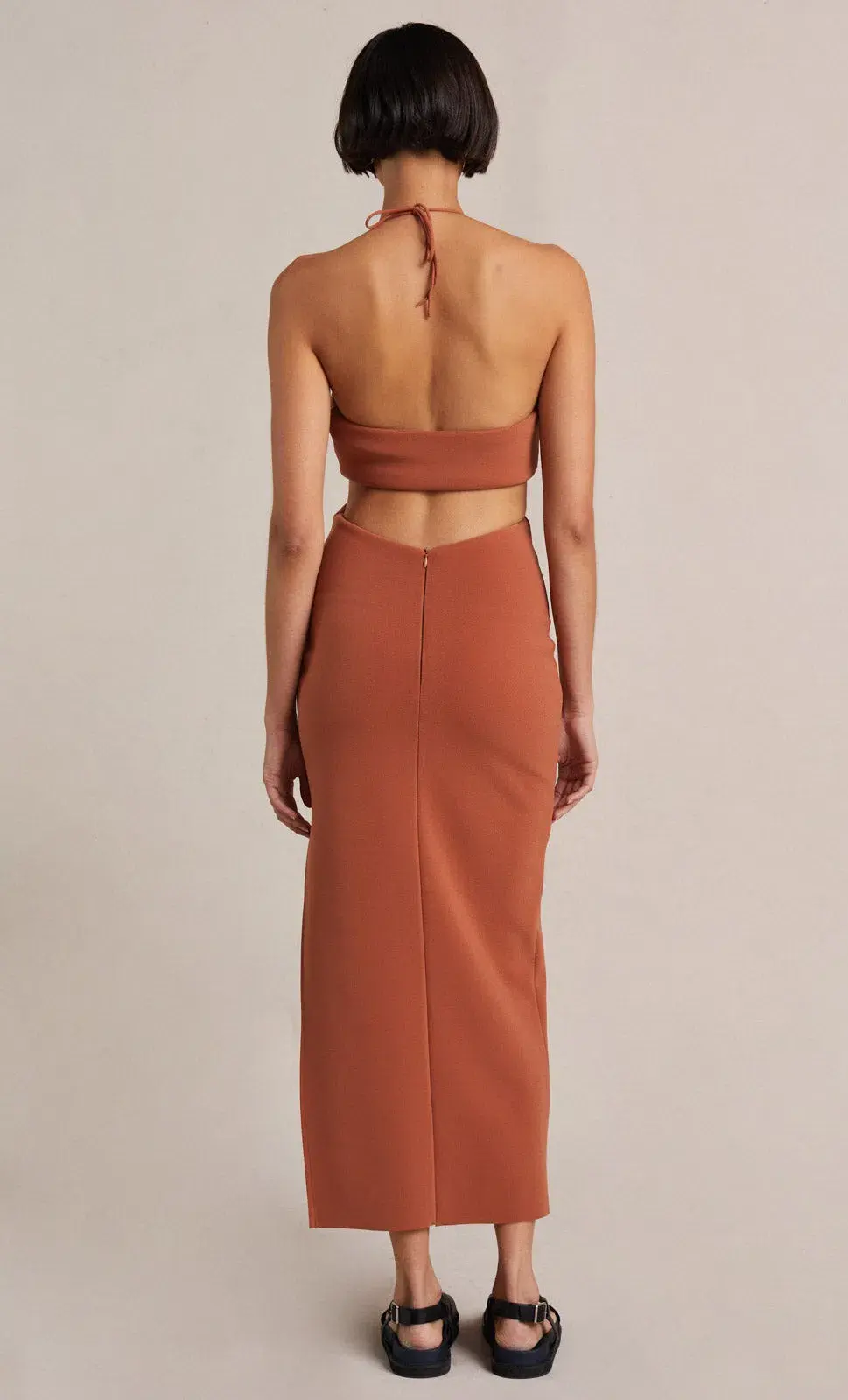 Bec & Bridge Alba Dress Terracotta Size 10 - Image 4