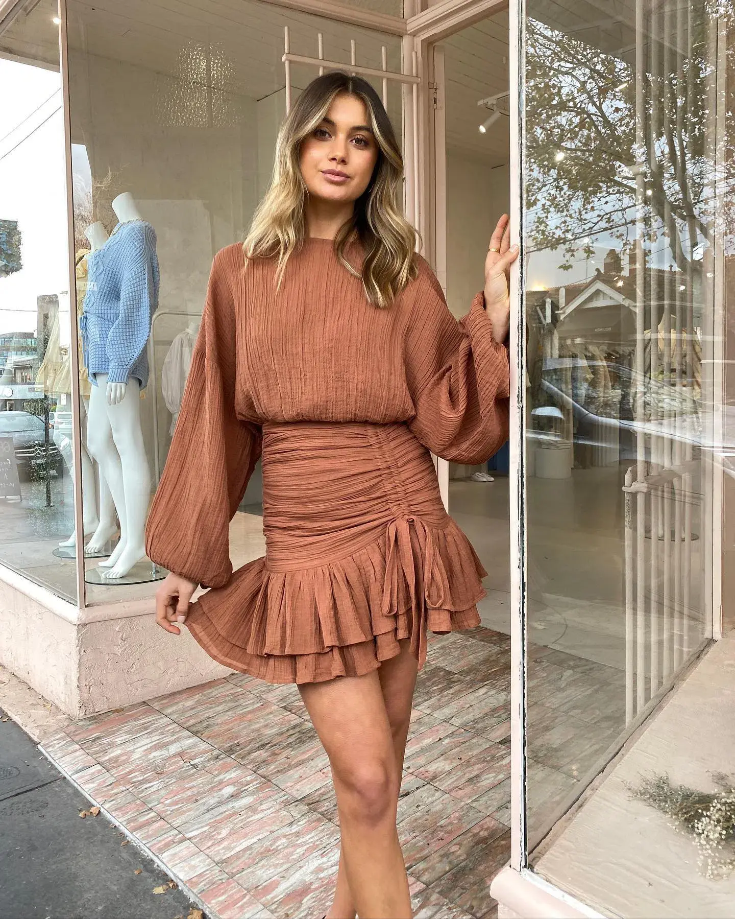 ISSY Blaze Dress in Sienna Size 8 - Image 2